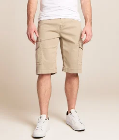 Bottoms|Shorts | Salvage Revolt Cargo Stretch Short Island Khaki