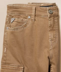 Bottoms|Shorts | Salvage Revolt Cargo Stretch Short Caramel Khaki
