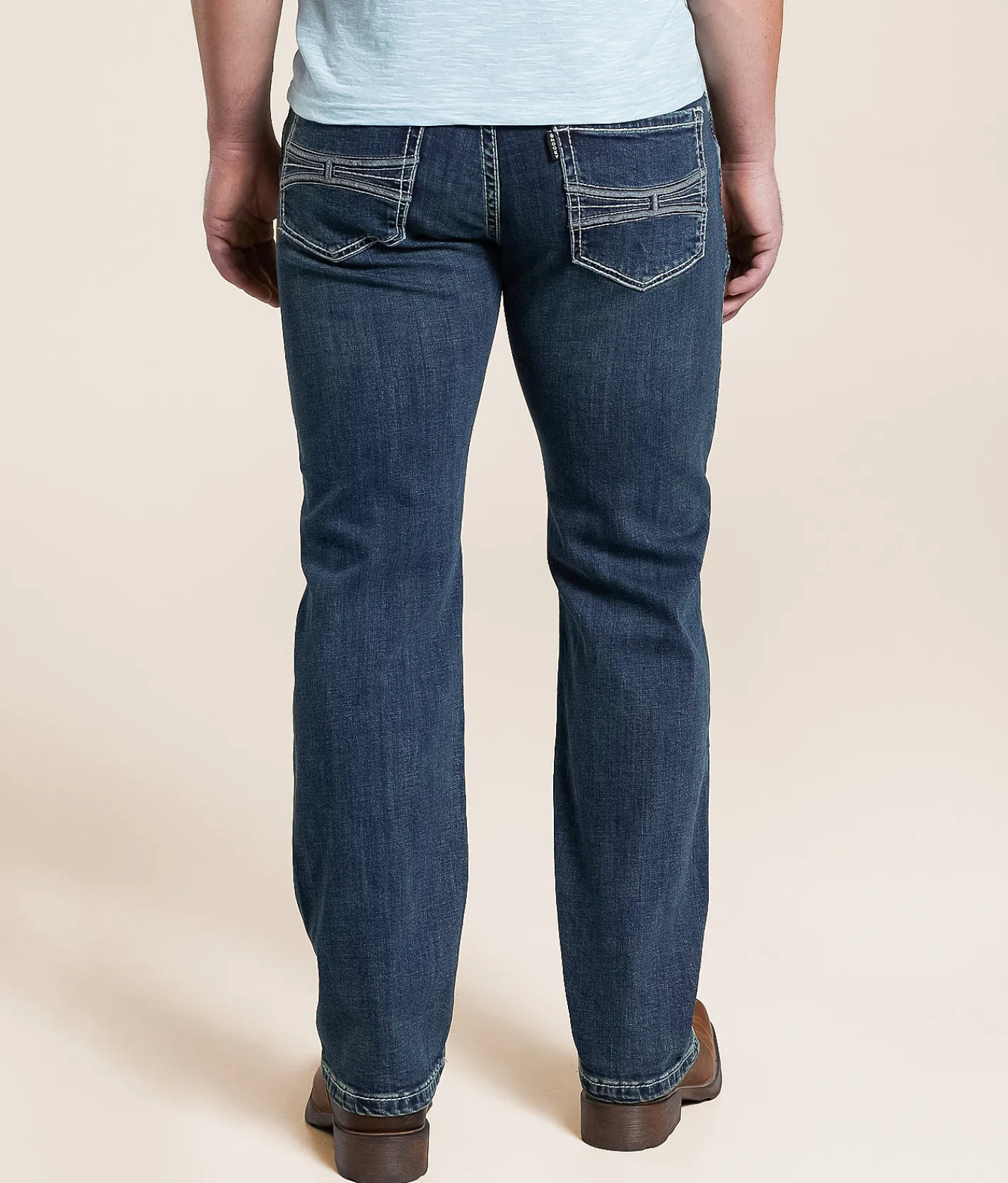 Hooey x Rock & Roll Denim Revolver Straight Stretch Jean Dark Vintage 201 Best