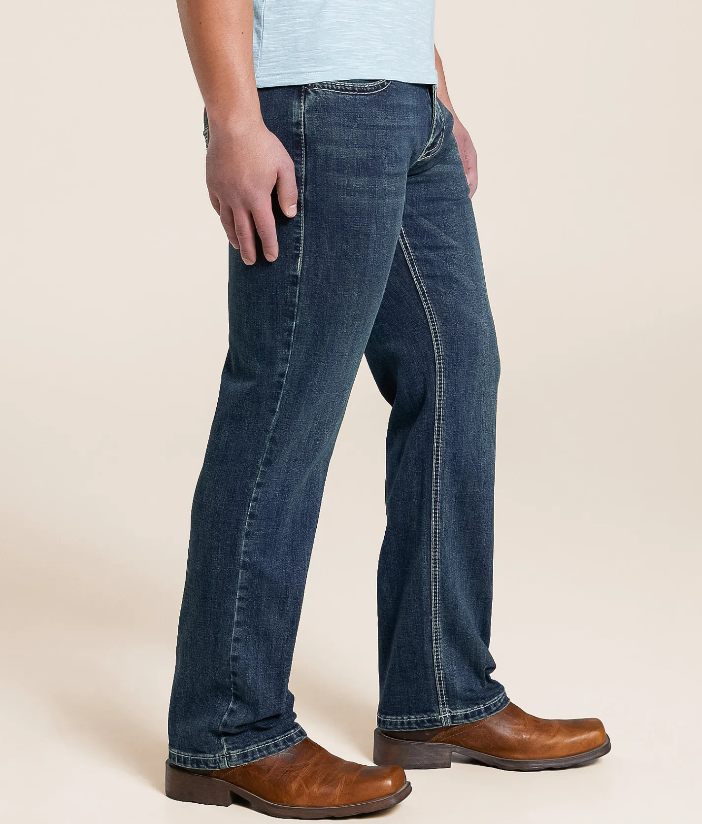 Hooey x Rock & Roll Denim Revolver Straight Stretch Jean Dark Vintage 201 Best