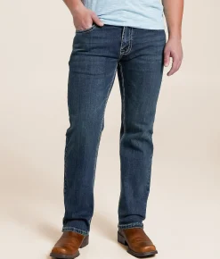 Hooey x Rock & Roll Denim Revolver Straight Stretch Jean Dark Vintage 201 Best
