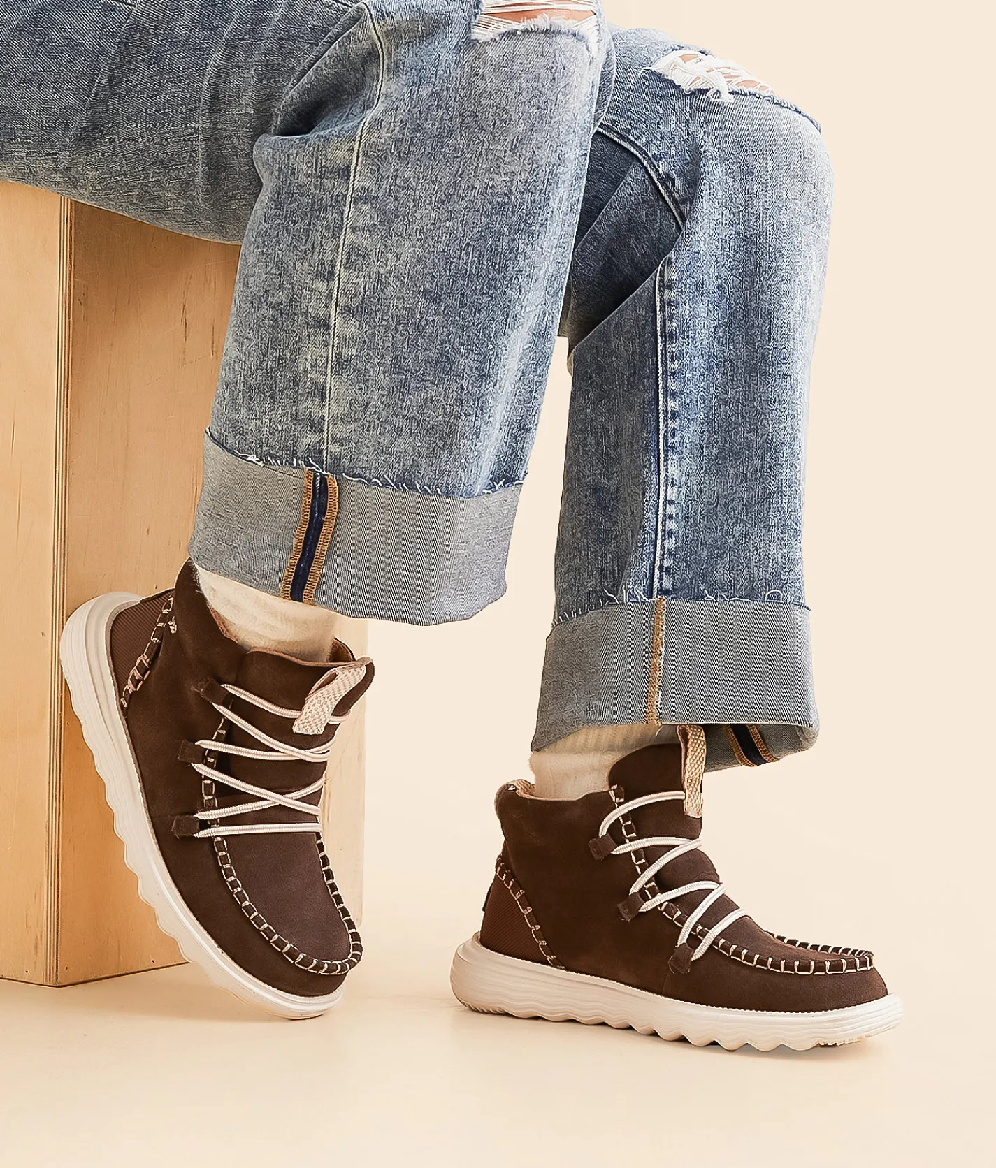 HEYDUDE™ Reyes Suede Boot Espresso Best