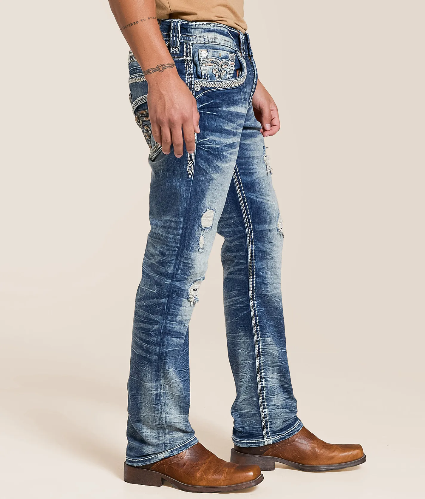 Rock Revival Jeans|Bottoms | Rock Revival Rey Straight Stretch Jean Rey J207
