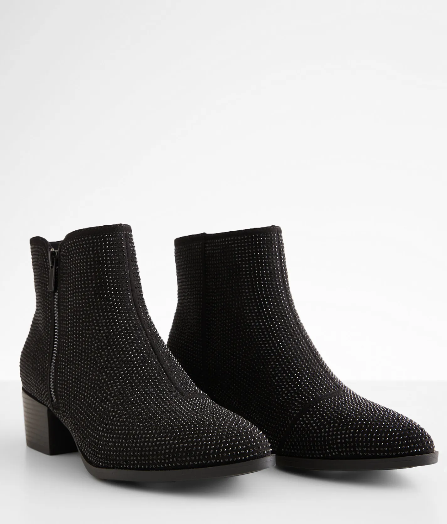 Mia Rhinestone Ankle Boot Black Clearance