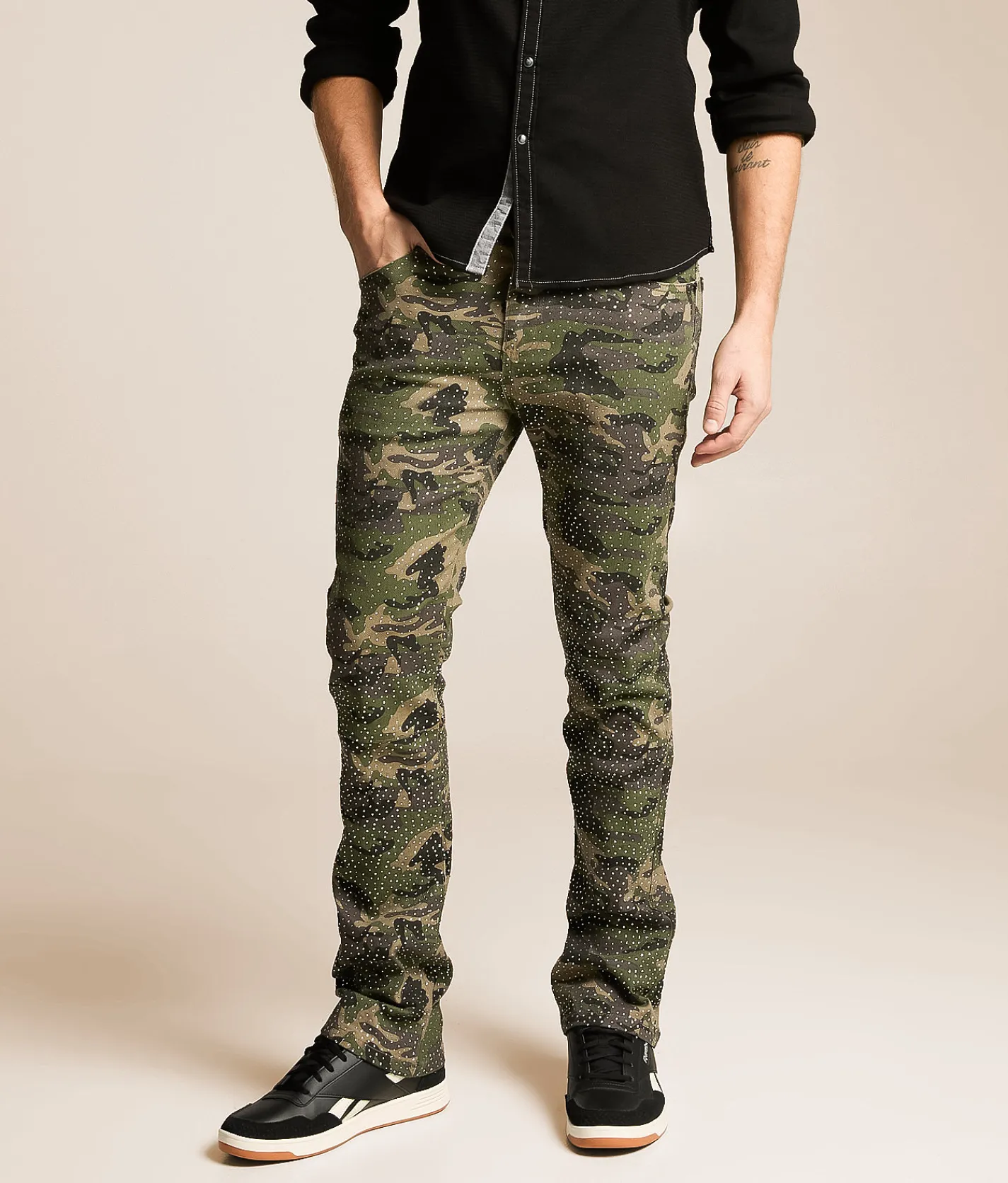 Jeans | Waimea Rhinestone Stacked Stretch Jean Camo