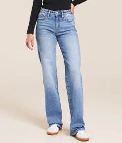 Jeans|Bottoms | VERVET by Flying Monkey Rhinestone Classic Straight Jean Love Landing
