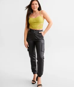 Tops | Willow & Root Rhinestone Corset Tank Top Citronelle