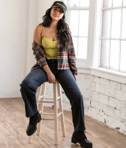 Tops | Willow & Root Rhinestone Corset Tank Top Citronelle