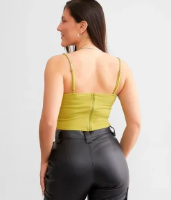 Tops | Willow & Root Rhinestone Corset Tank Top Citronelle
