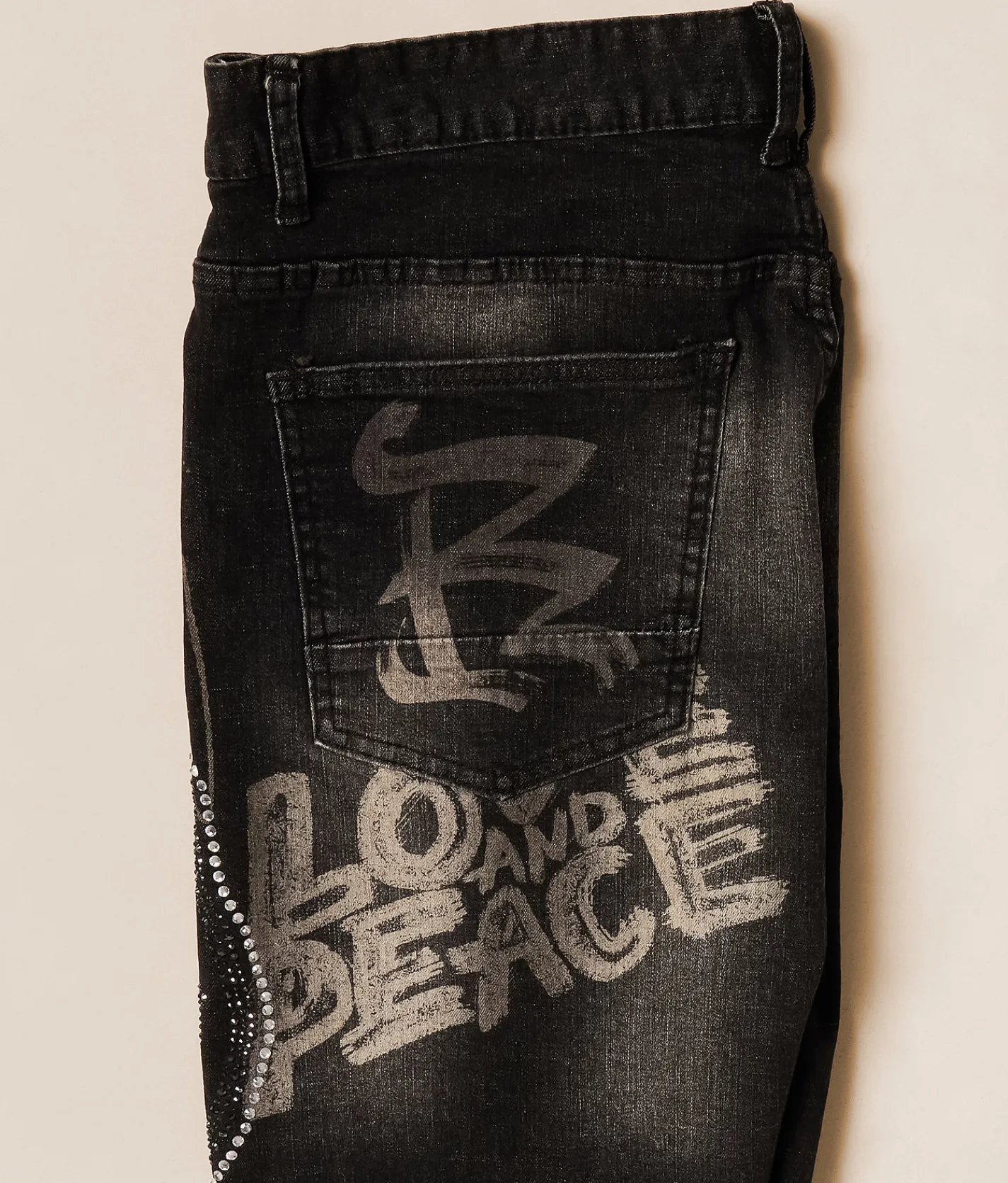 Bottoms|Shorts | Smoke Rise® Rhinestone Stretch Short Molten Black