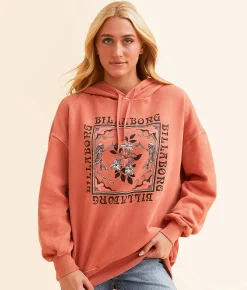 Billabong Rhythm Hooded Sweatshirt Kiss the Earth Hot