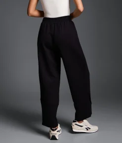 Bottoms | Buckle Black Ribbed Barrel Pant Black