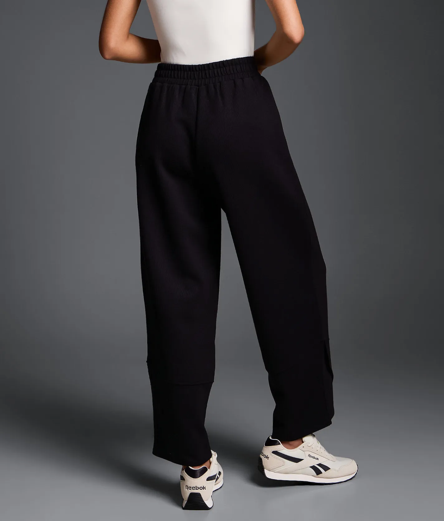 Bottoms | Buckle Black Ribbed Barrel Pant Black