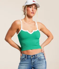 Freshwear Ribbed Brami Ibiza Blue Hot