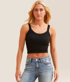 Tops | Freshwear Ribbed Brami Cloud Cream