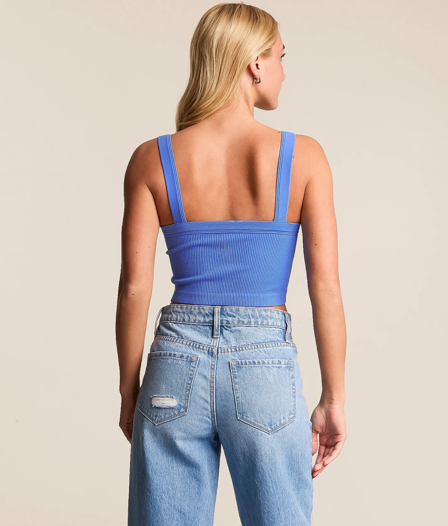 FITZ + EDDI Ribbed Brami White
