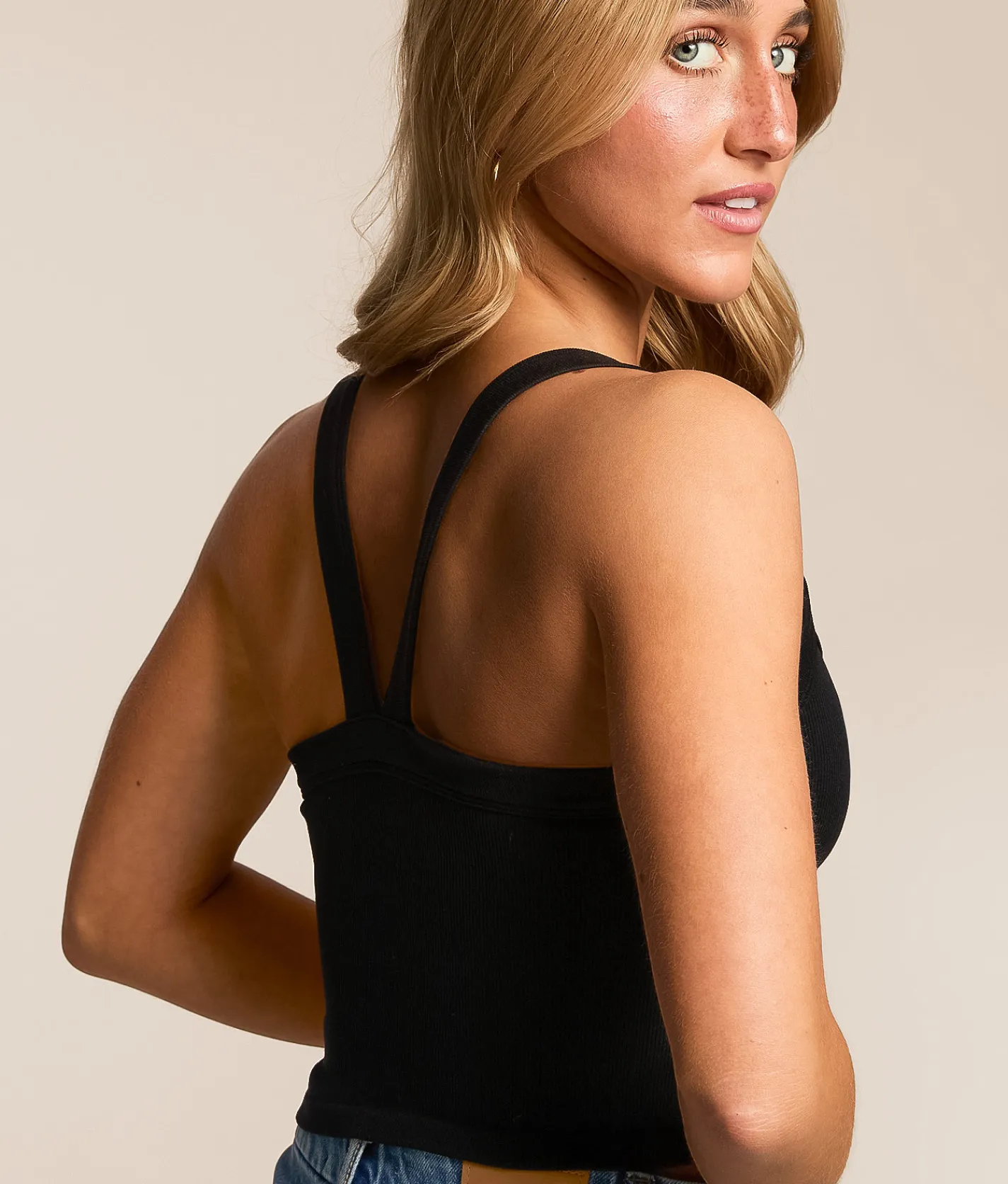 FITZ + EDDI Ribbed Brami Black Online