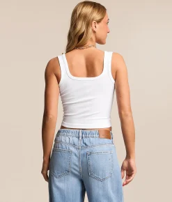 Tops | FITZ + EDDI Ribbed Brami White