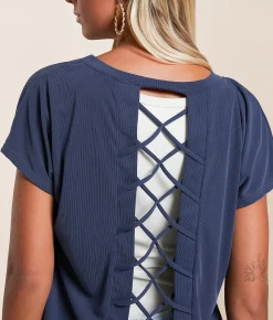 Tops | Daytrip Ribbed Dolman Top Navy