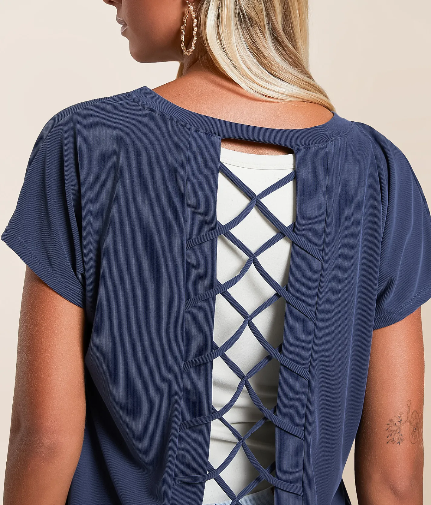 Tops | Daytrip Ribbed Dolman Top Navy