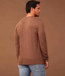 Tops | Outpost Makers Ribbed Henley Myristica