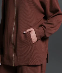 Tops|Coats & Jackets | Buckle Black Ribbed Jacket Andorra