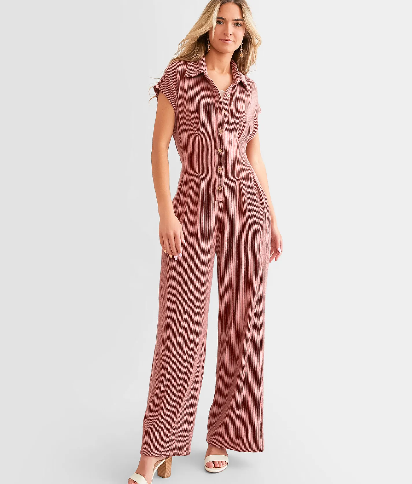 Rompers & Jumpsuits | Illa Illa Ribbed Knit Jumpsuit Brick