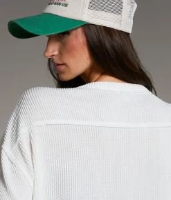 BKE Ribbed Knit Top Seagrass New