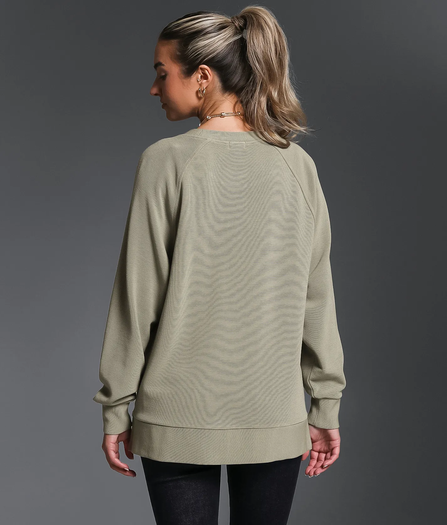 Tops | Buckle Black Ribbed Pullover Vetiver