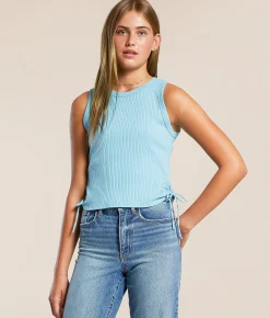 Tops | FITZ + EDDI Ribbed Tank Top Air Blue