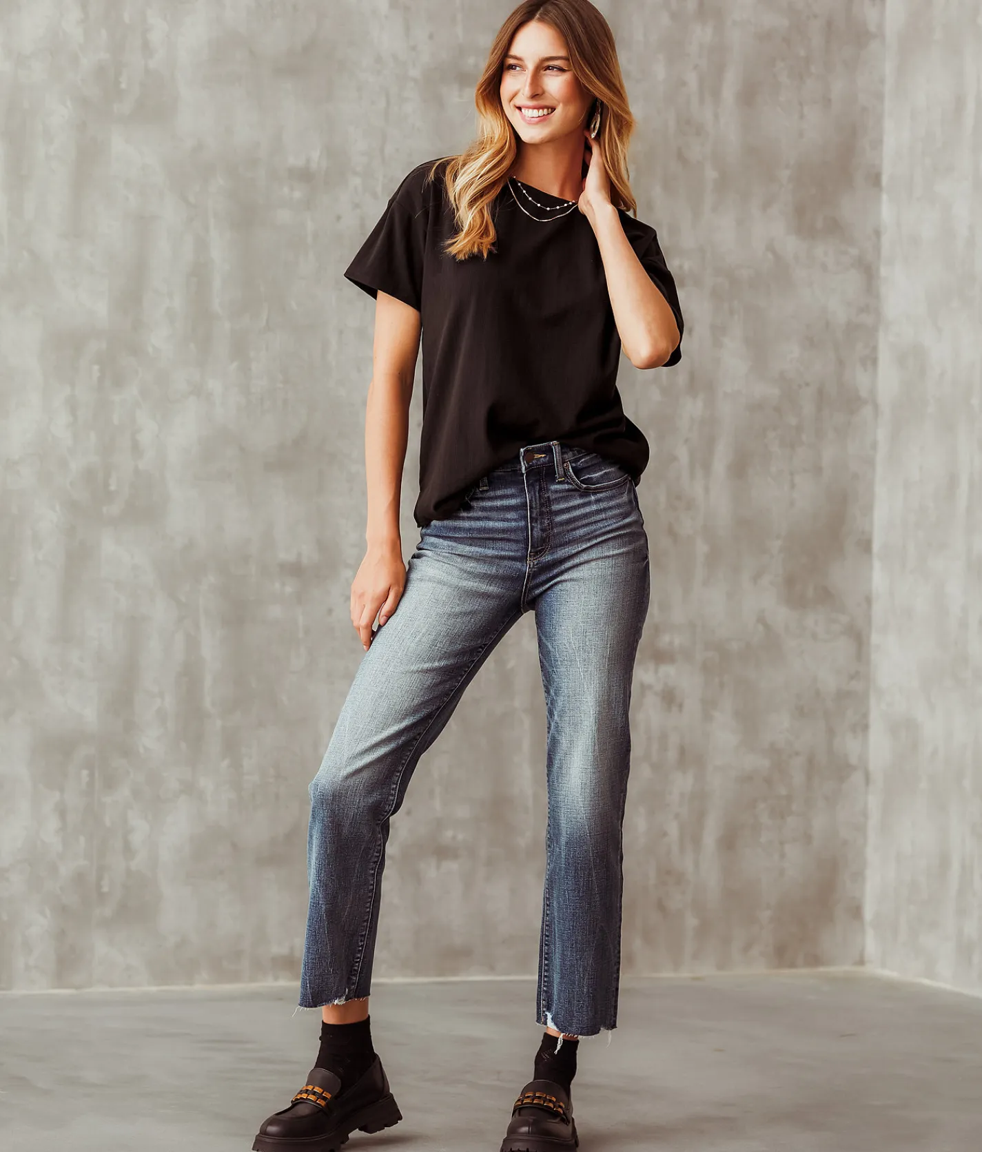 Activewear | Buckle Black Ribbed Top Black