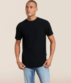 Nova Industries Ribbed T-Shirt Black Clearance
