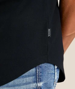 Nova Industries Ribbed T-Shirt Black Clearance