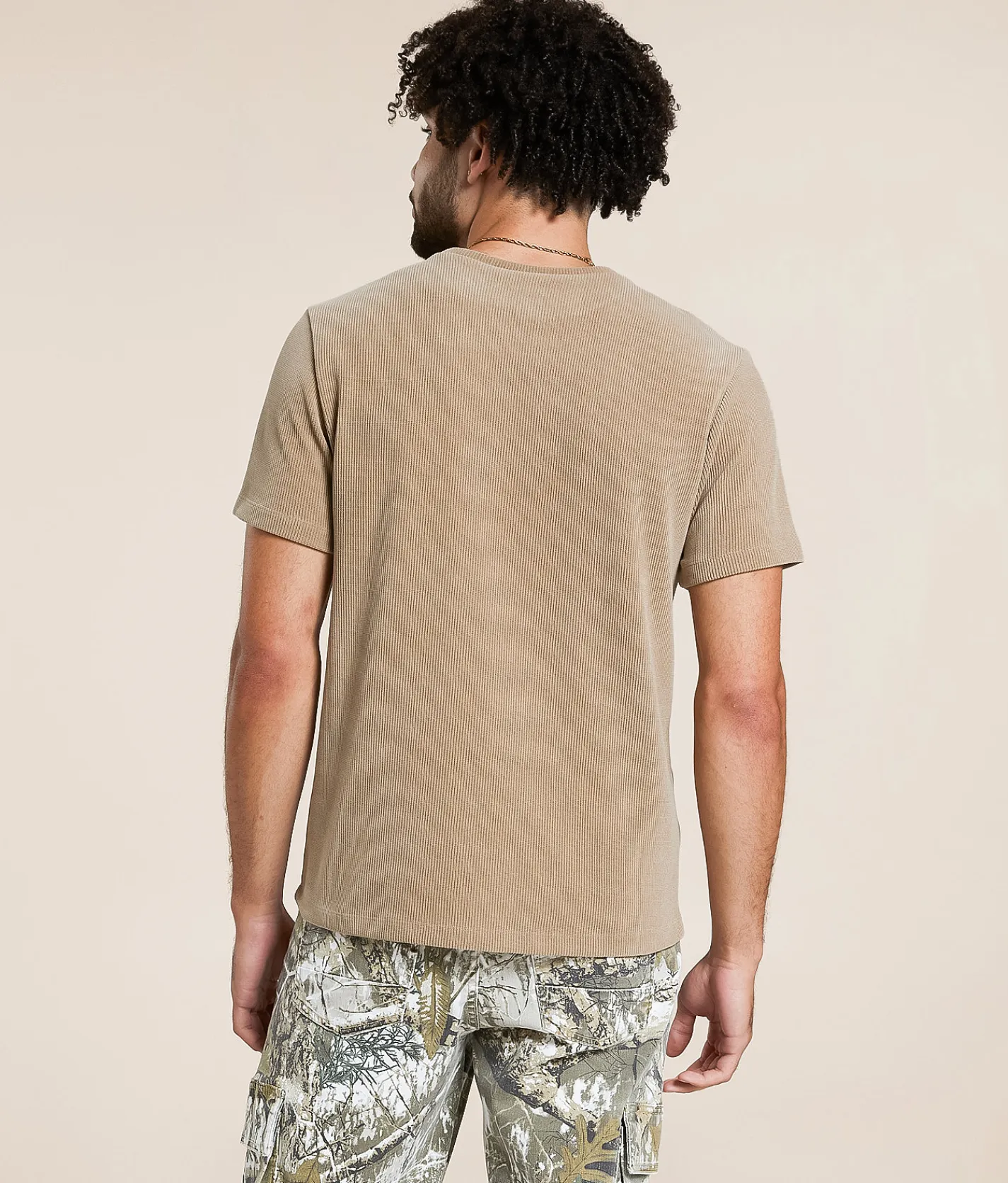 Tops | Nova Industries Ribbed T-Shirt Cream