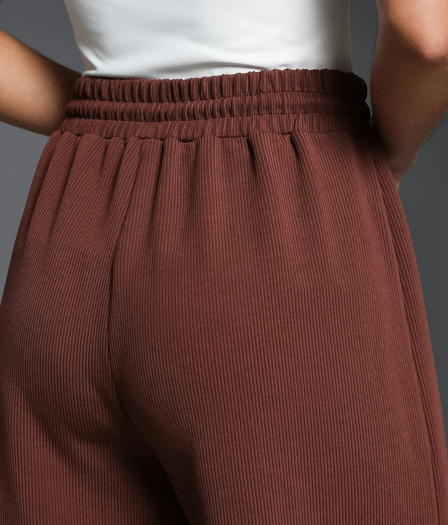 Bottoms | Buckle Black Ribbed Wide Leg Pant Andorra