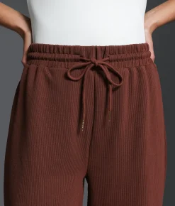 Bottoms | Buckle Black Ribbed Wide Leg Pant Andorra