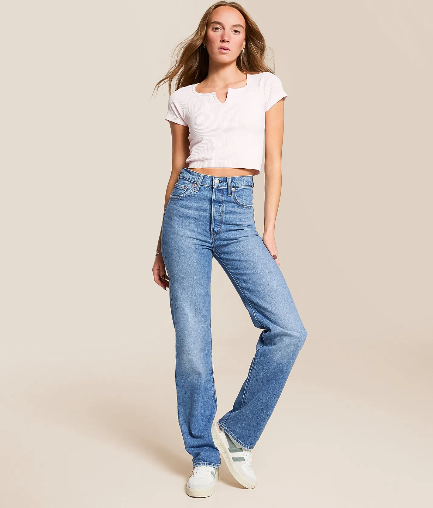 Levi's® Ribcage Straight Stretch Jean Dance Around Clearance