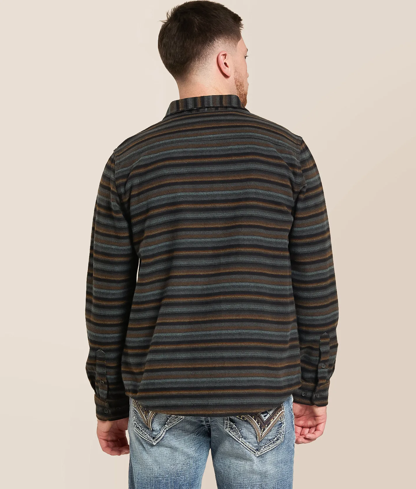 Tops | O'Neill Richmond Striped Flannel Shirt Graphite