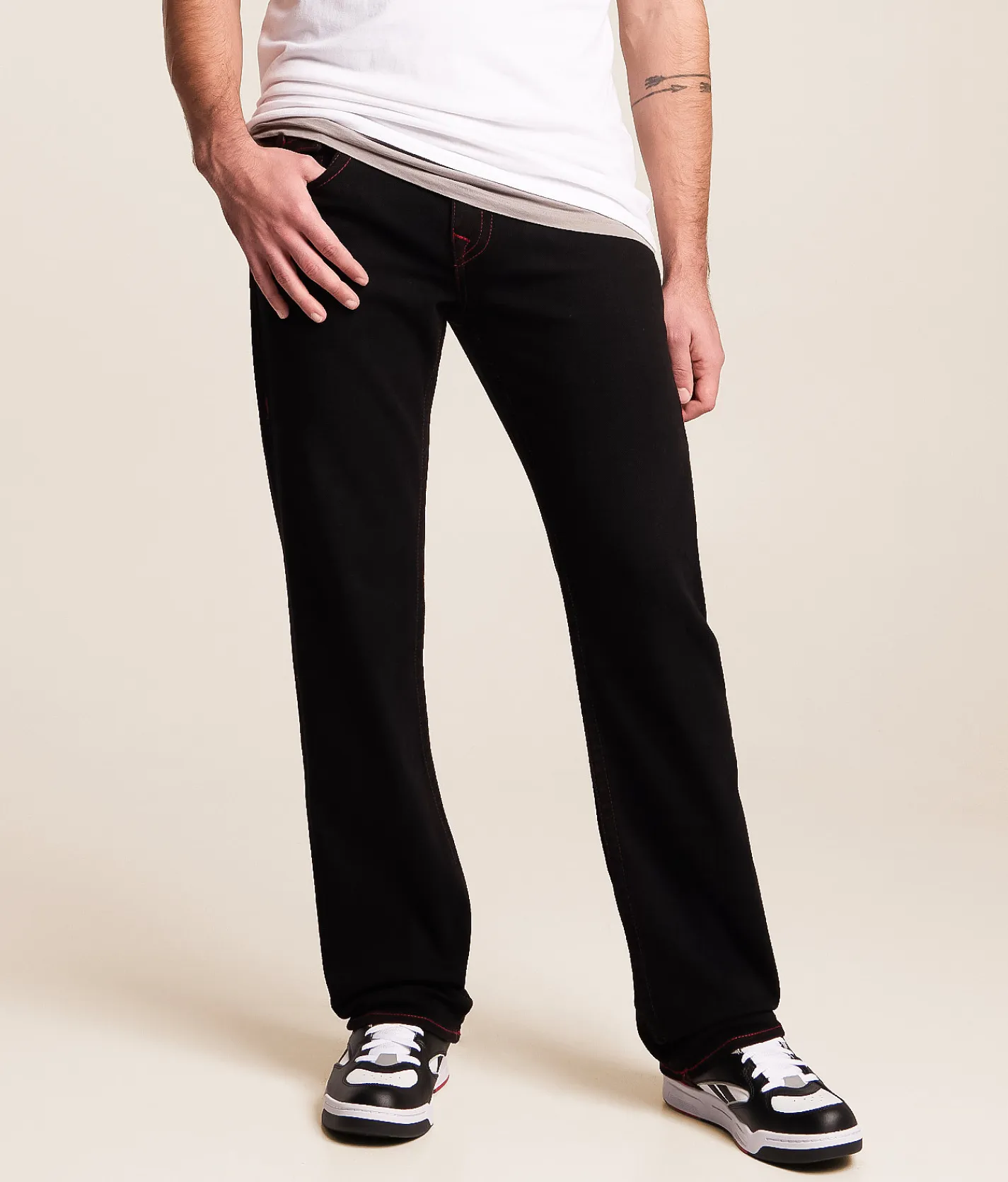 Bottoms|Jeans | True Religion Ricky Relaxed Straight Jean 2SB Black