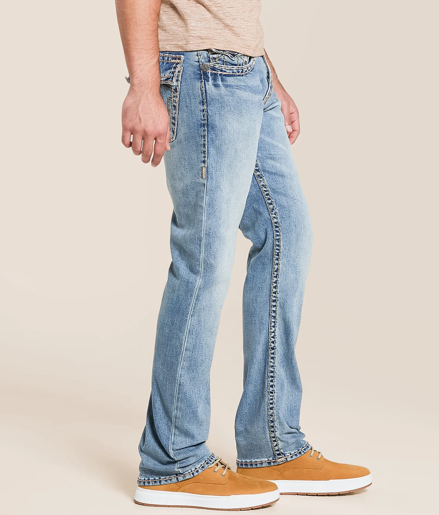 True Religion Ricky Relaxed Straight Stretch Jean Alley Loop Light Wash Online