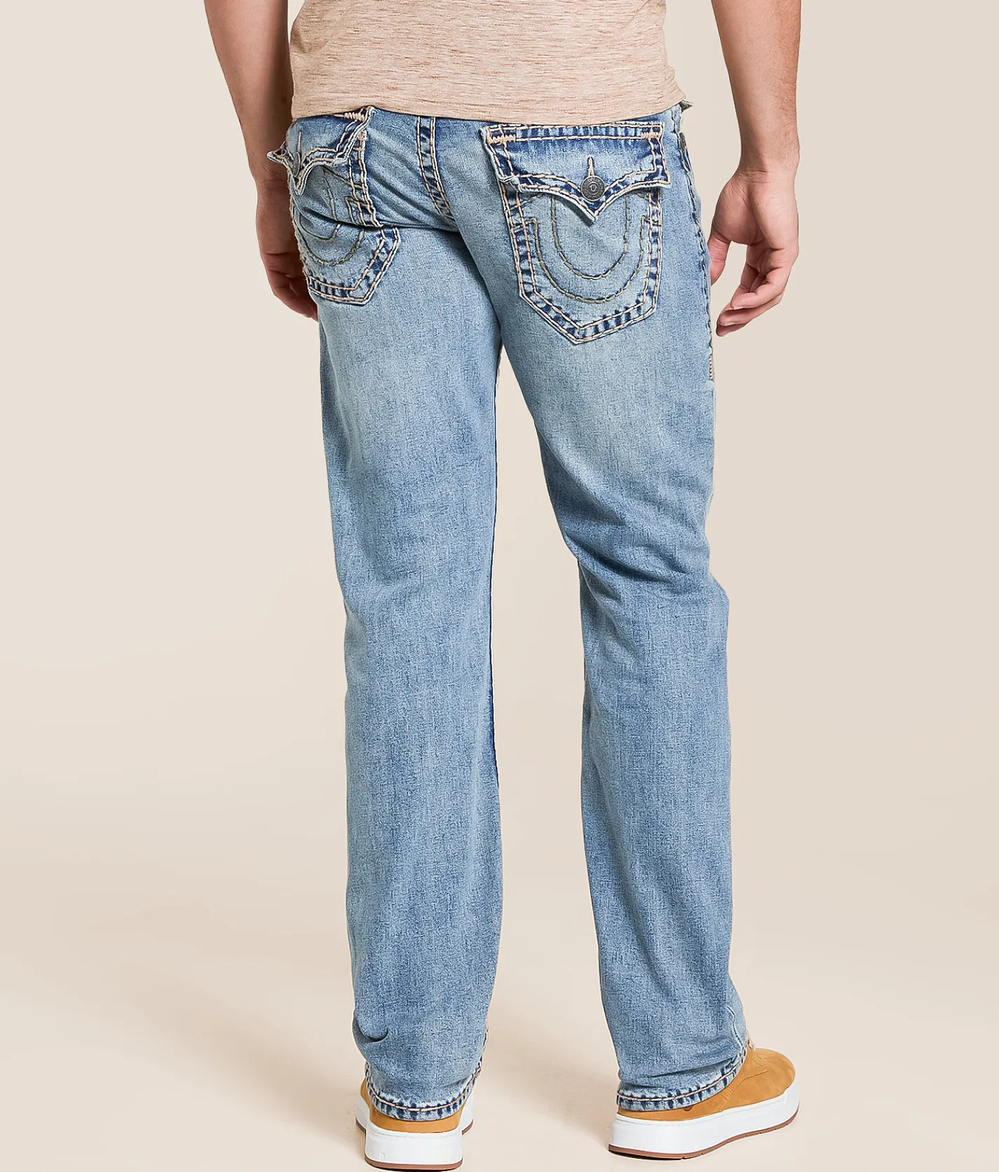 True Religion Ricky Relaxed Straight Stretch Jean Alley Loop Light Wash Online