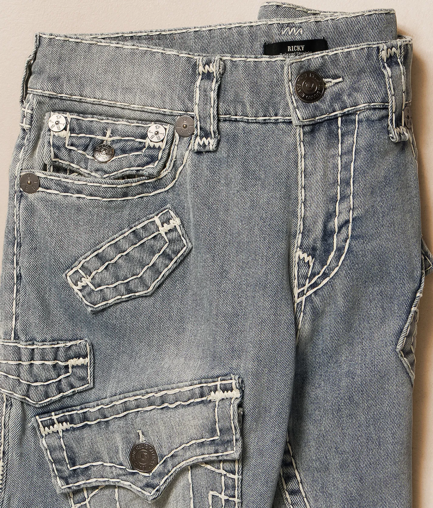 Jeans | True Religion Ricky Relaxed Straight Stretch Jean Grendal Light Wash