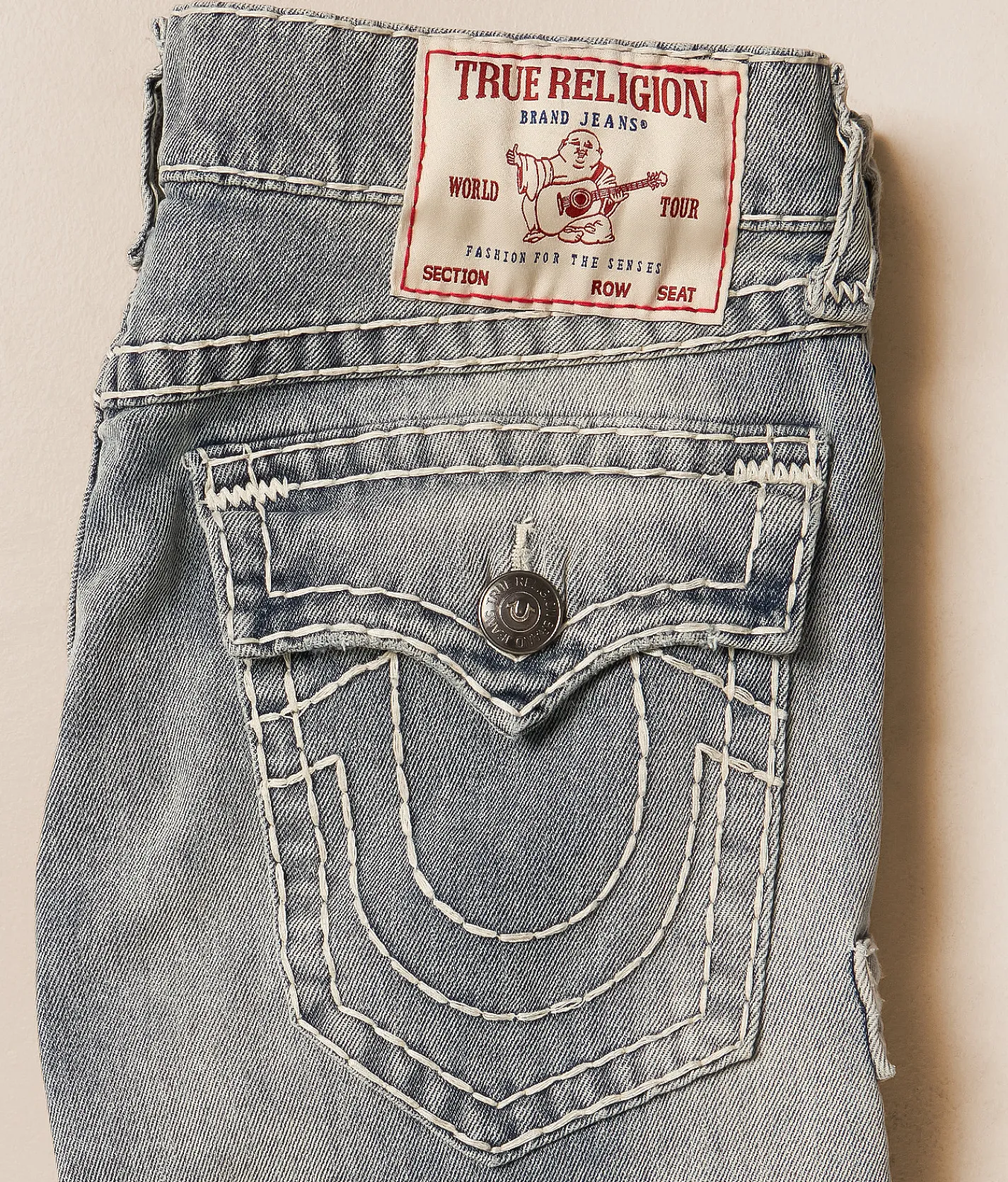 Jeans | True Religion Ricky Relaxed Straight Stretch Jean Grendal Light Wash