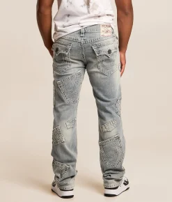 True Religion Ricky Relaxed Straight Stretch Jean Grendal Light Wash