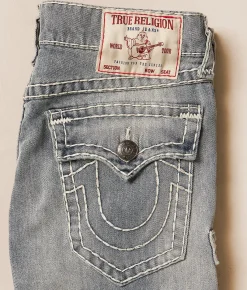 True Religion Ricky Relaxed Straight Stretch Jean Grendal Light Wash