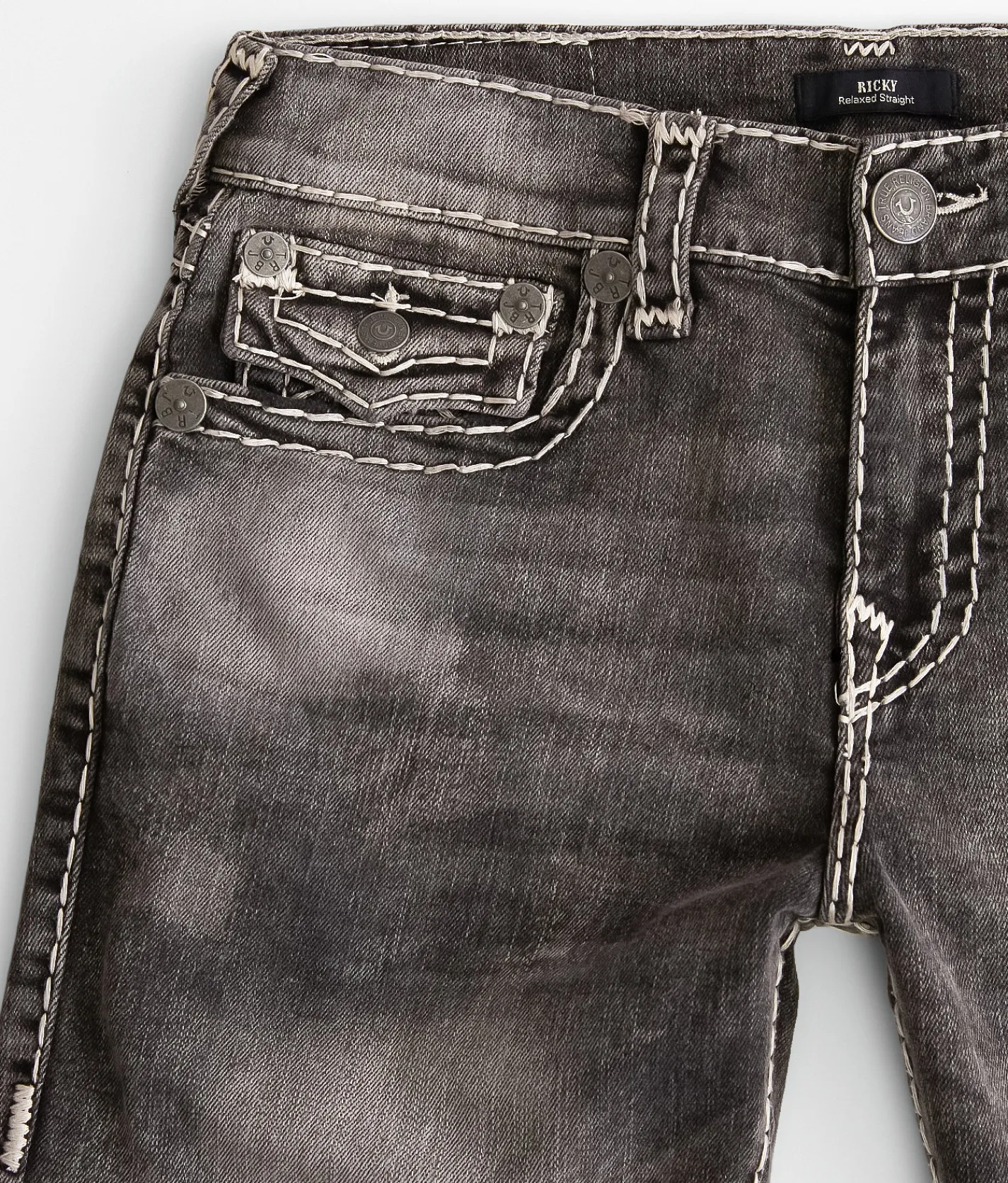 Bottoms|Jeans | True Religion Ricky Relaxed Straight Stretch Jean Greymouth