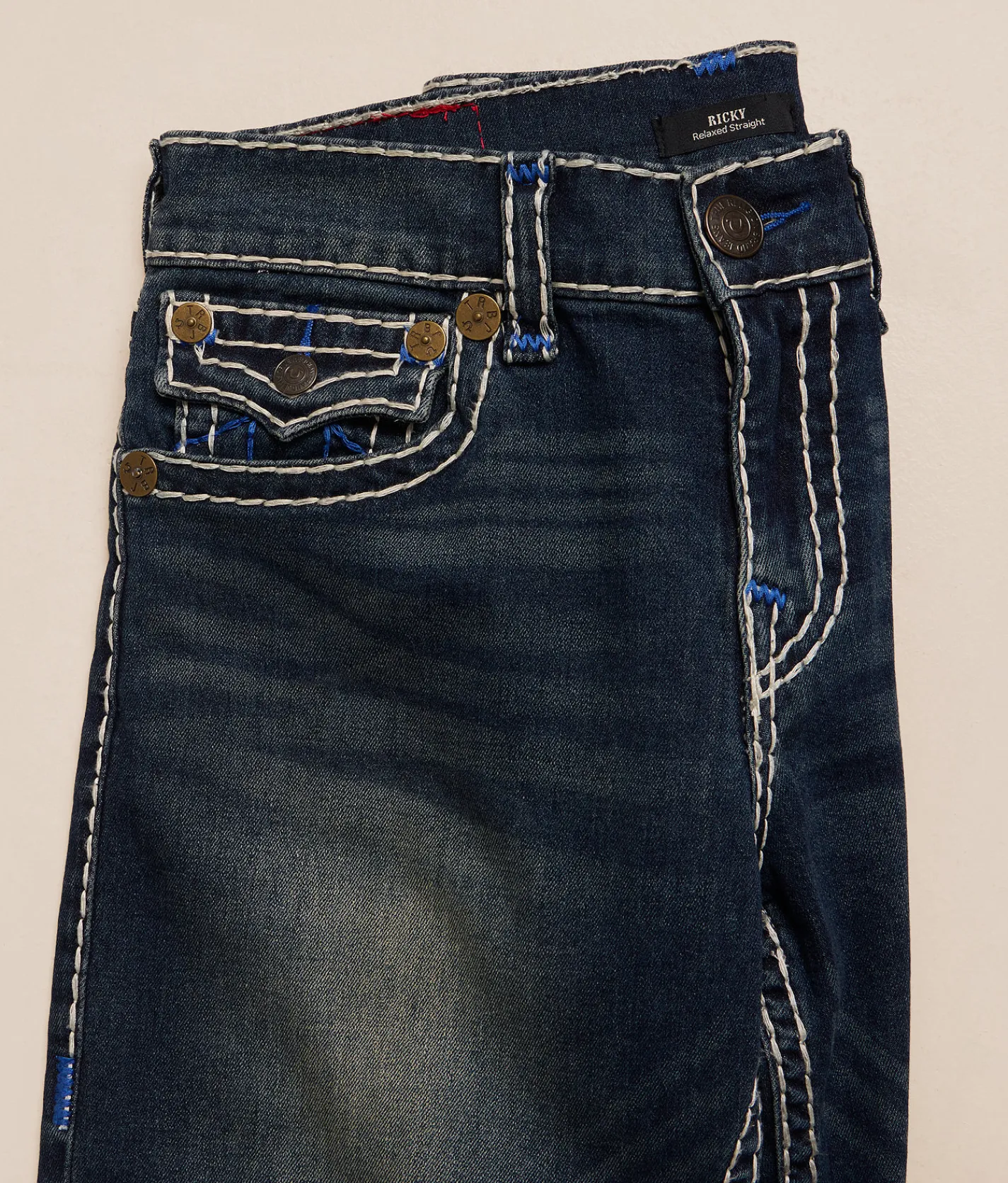 Bottoms|Jeans | True Religion Ricky Relaxed Straight Stretch Jean Riff Grunge