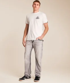 Bottoms|Jeans | True Religion Ricky Relaxed Straight Stretch Jean Gritstone Grey