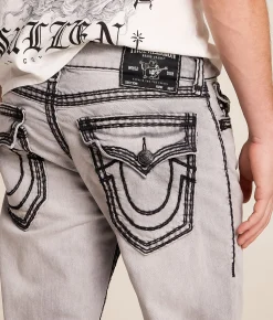 Bottoms|Jeans | True Religion Ricky Relaxed Straight Stretch Jean Gritstone Grey