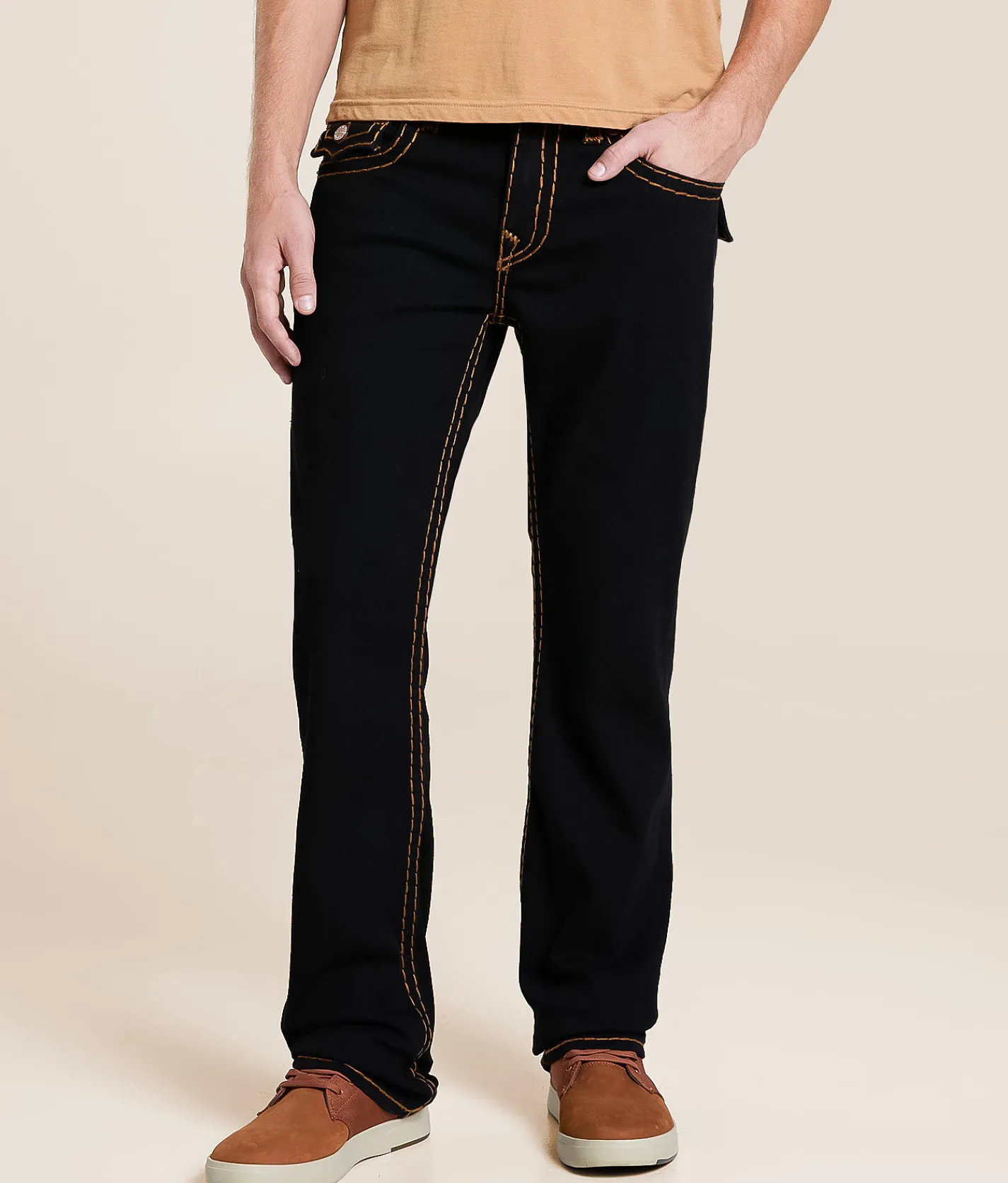 Bottoms|Jeans | True Religion Ricky Relaxed Straight Stretch Jean Black Rinse